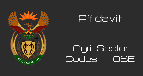 Agri Affidavit - QSE